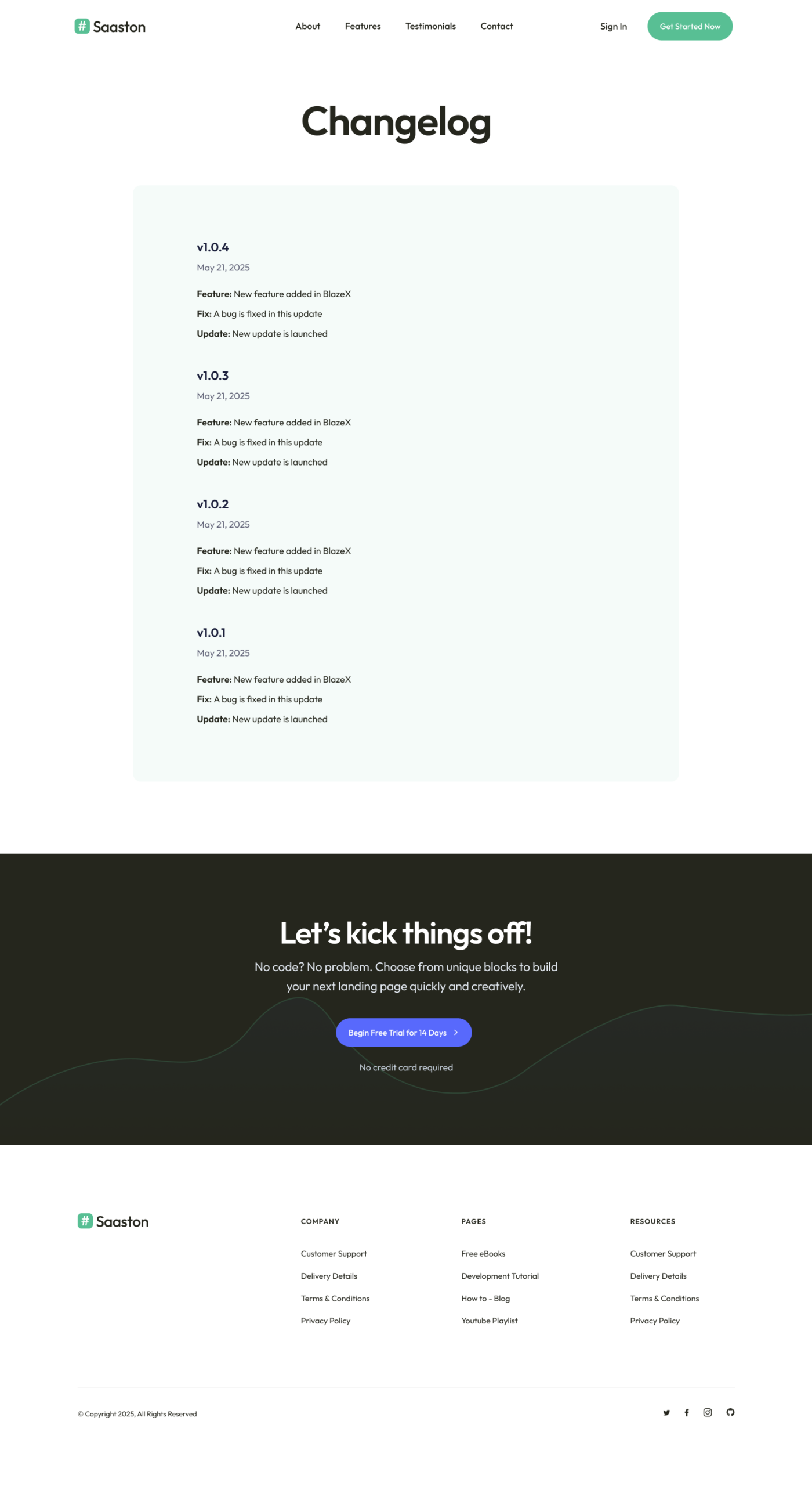 Changelog